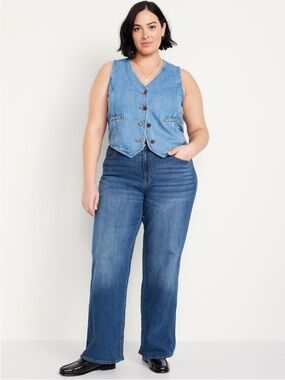 High-Waisted Wow Wide-Leg Jeans!